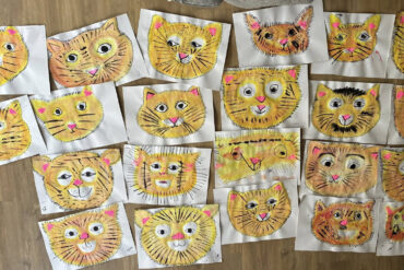 VIVA Creative Crew's painted tiger faces