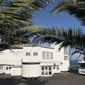 Ventnor Winter Gardens with RV in front