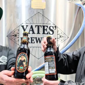 Head Brewer Josh Davies, left and David Yates (Jnr)