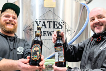 Head Brewer Josh Davies, left and David Yates (Jnr)