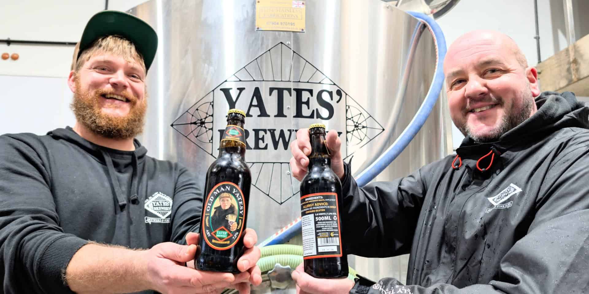 Head Brewer Josh Davies, left and David Yates (Jnr)