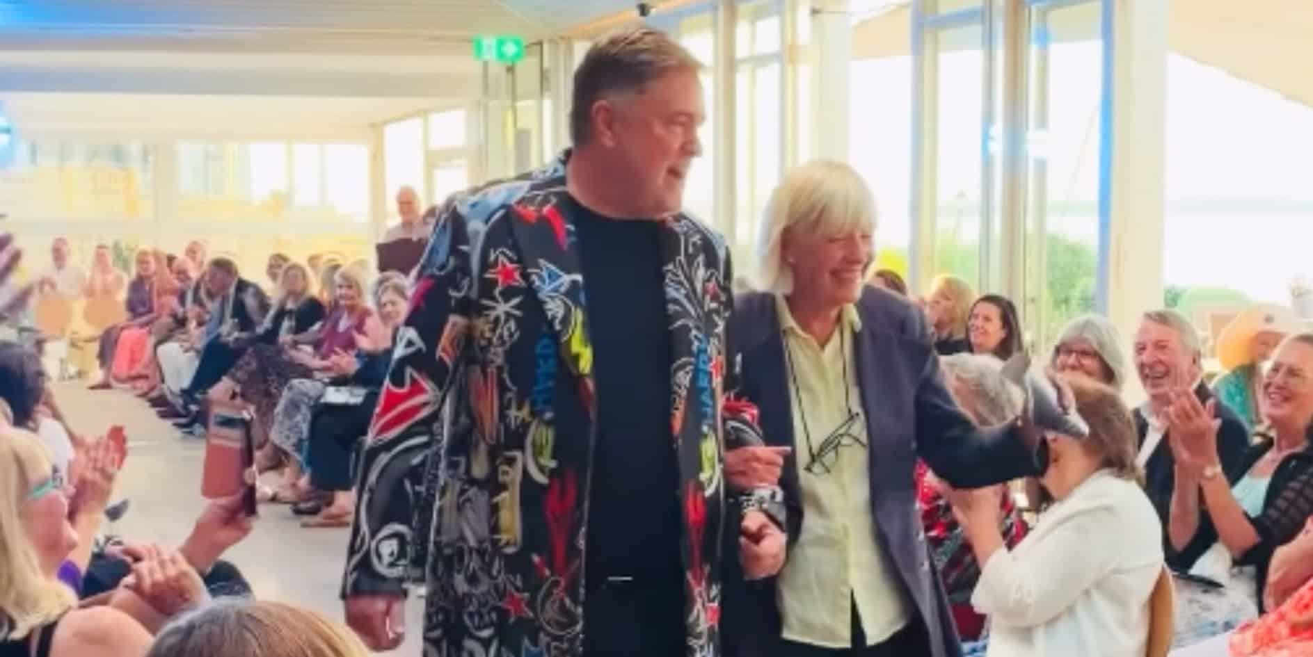 Fashion Show chair, Sue Bonham and Nigel Hartley, MBE, High Sheriff of the Isle of Wight