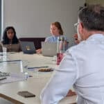 richard quigley and the minister in meeting with ferry companies