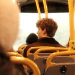 teenagers on a bus