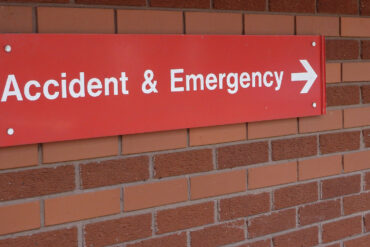 Accident and emergency sign