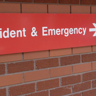 Accident and emergency sign