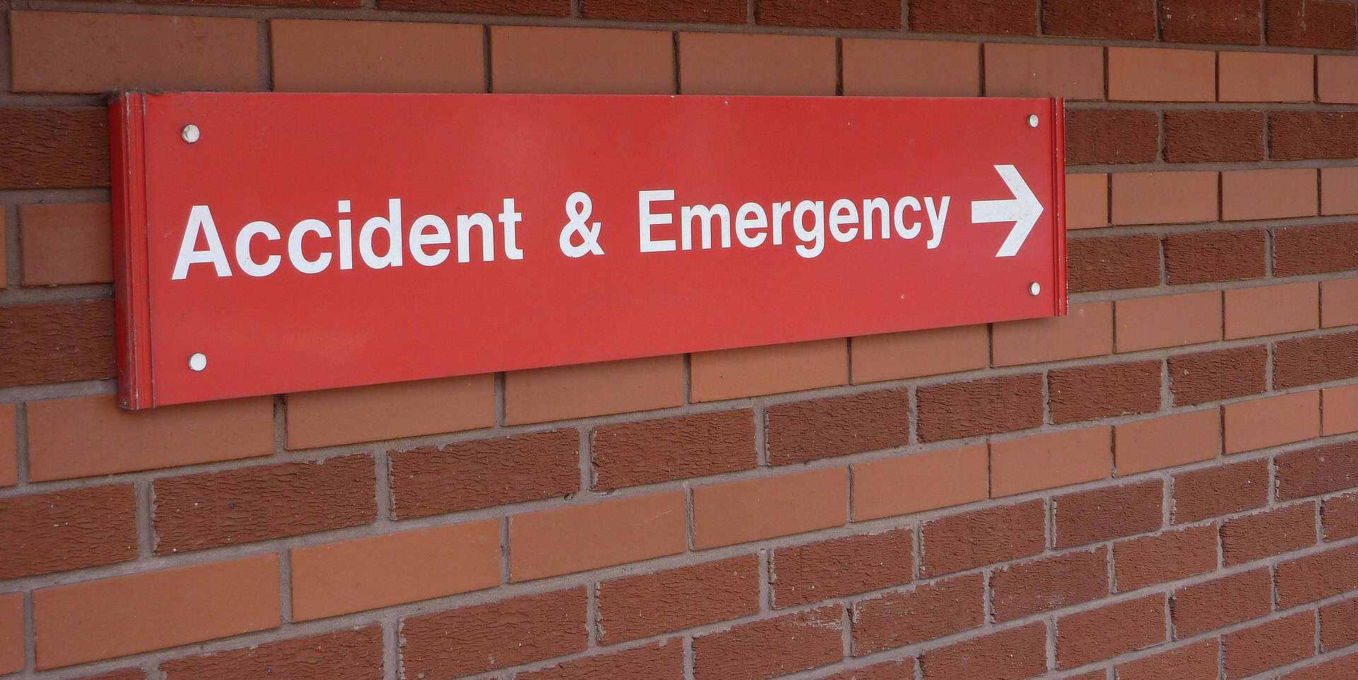 Accident and emergency sign