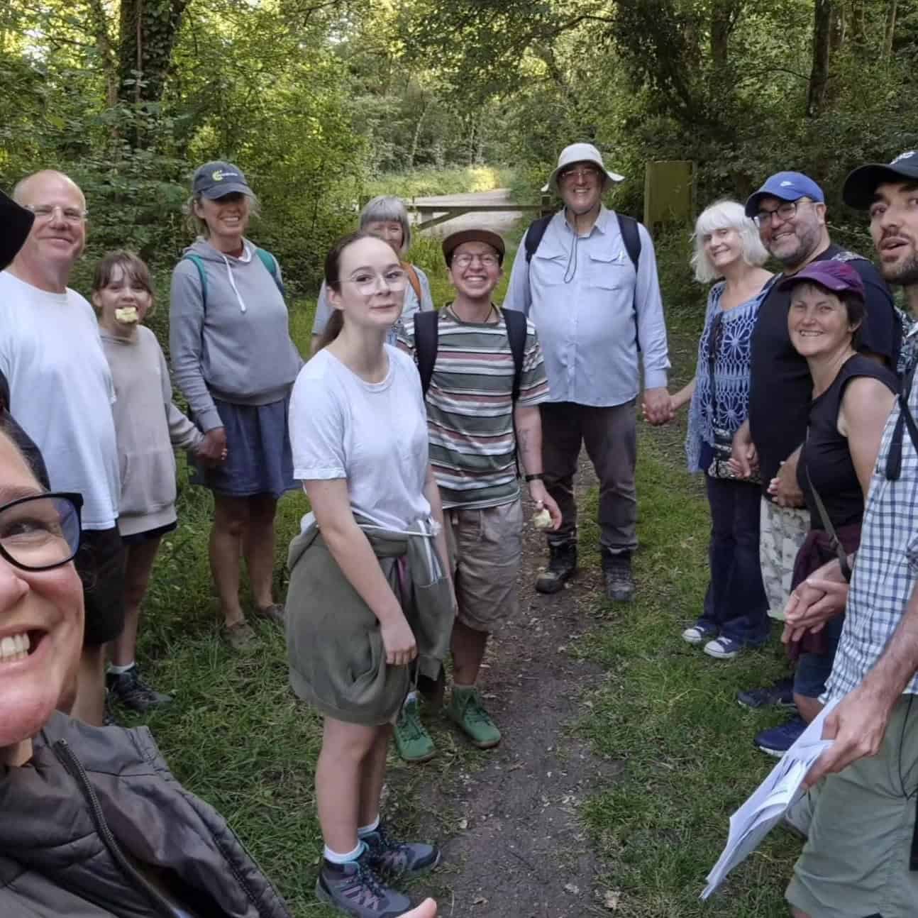 Ash Goddard's leading a walk in Newtown