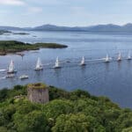 Clipper Race contestants departing Oban in the North Channel