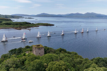 Clipper Race contestants departing Oban in the North Channel