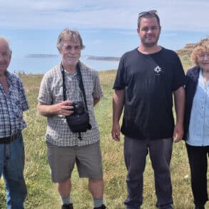 Geoff Phillips, John Maskell, Jack Singleton, Barbara Phillips