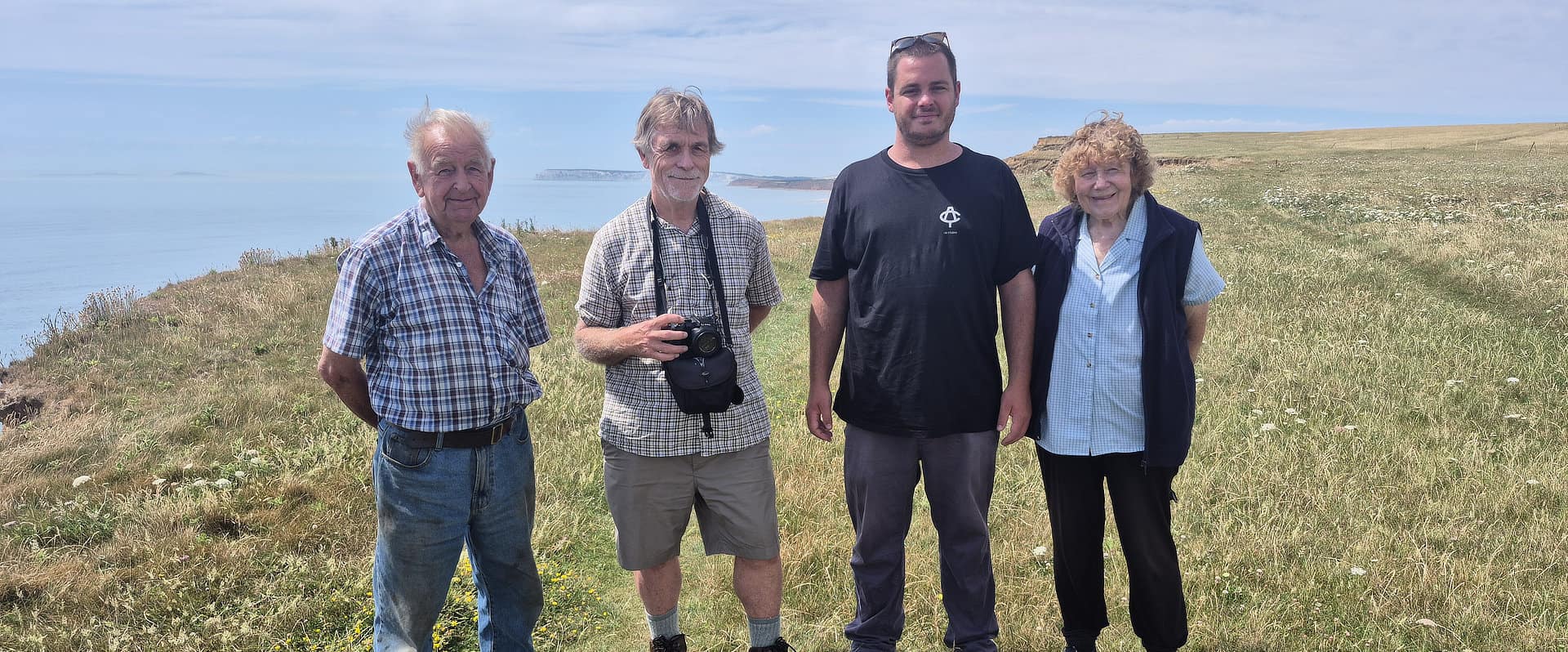 Geoff Phillips, John Maskell, Jack Singleton, Barbara Phillips