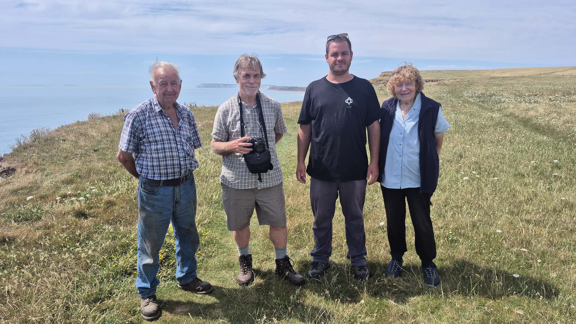 Geoff Phillips, John Maskell, Jack Singleton, Barbara Phillips