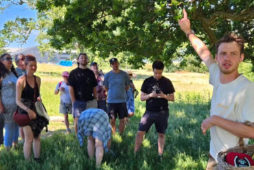 Joseph Thurbin on foraging walk