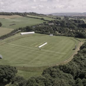 aerial view of Newclose cricket ground