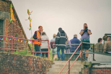People visiting Bembridge Fort