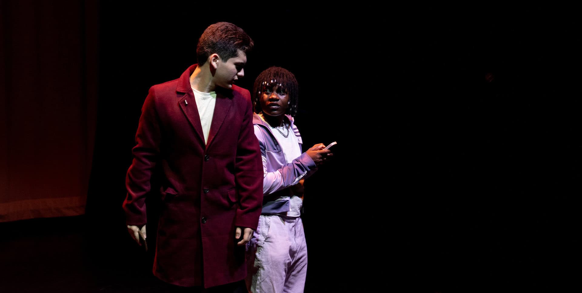 Refugee-led theatre company perform on stage