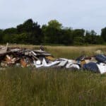 fly-tipping in countryside