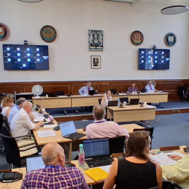 IWC IWC full council meeting with councillors sitting in the chamber jul 2026