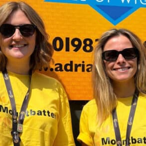 Mountbatten Isle of Wight’s events team, from left, Megan and Ashleigh