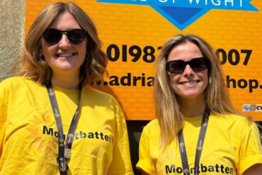 Mountbatten Isle of Wight’s events team, from left, Megan and Ashleigh