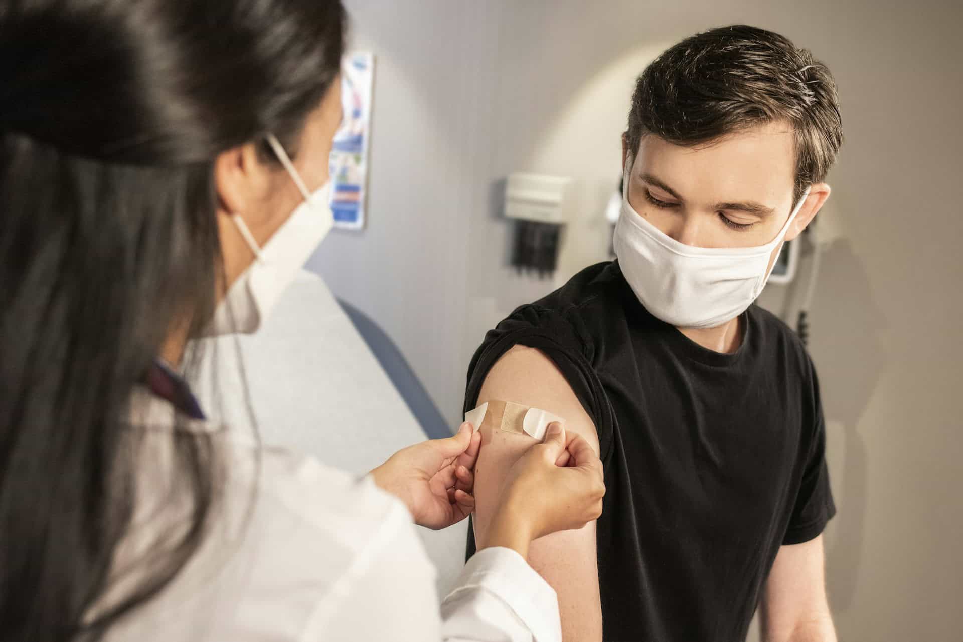 young person being vaccinated