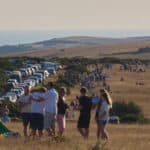 Car chaos on Ventnor Down
