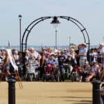 Public spectators at Albany Green opening