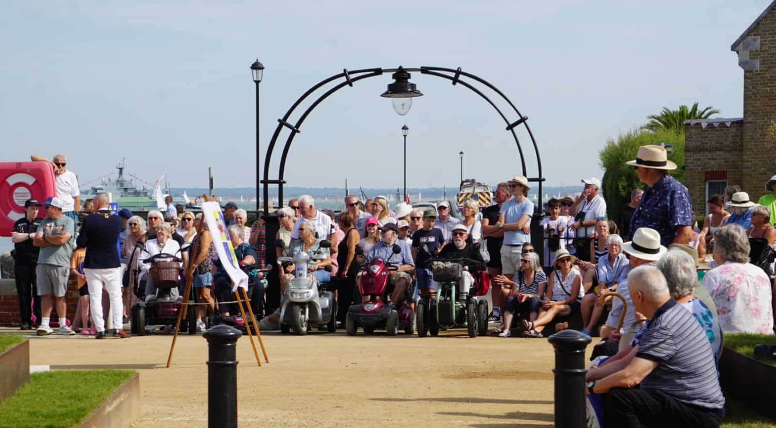 Public spectators at Albany Green opening