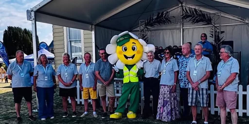 Daisy Ring Bus anniversary event - the team at Northwood House