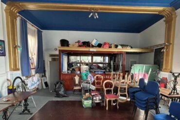 The events room at the back of Central Hotel