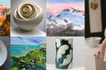 Montage of work by different artists at Binnel Studios