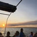 Large plume of smoke from a boat in the Solent 2