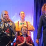 Young people performing on stage