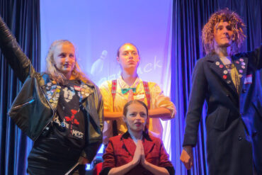 Young people performing on stage