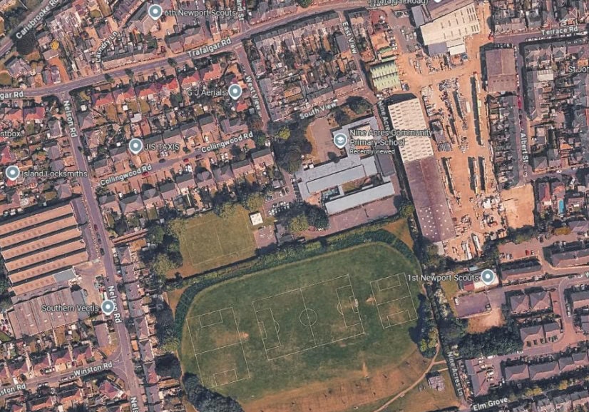 Aerial view of location