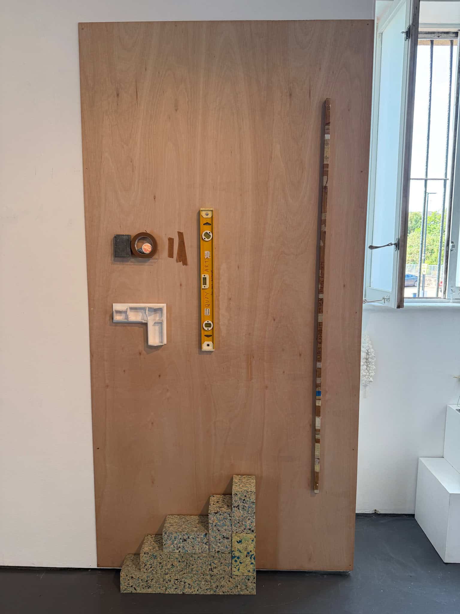 Curator's tools at The Centre exhibition at Quay Arts