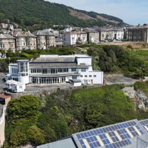 Ventnor Winter Gardens from the air
