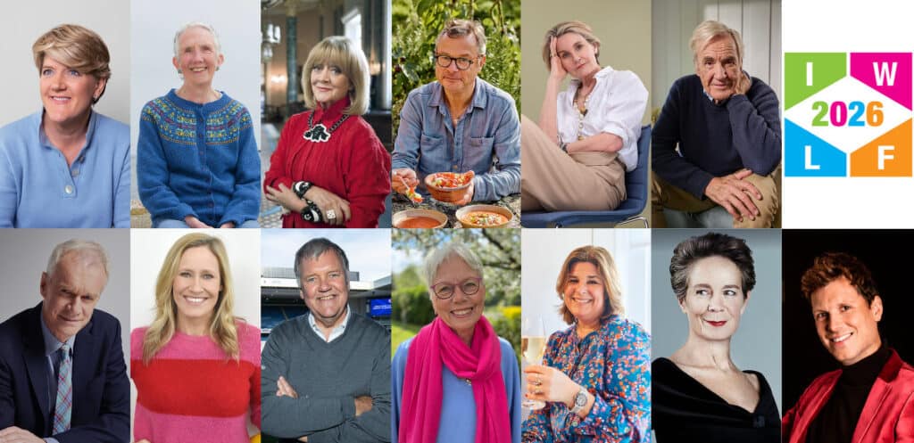 Montage of writer portraits