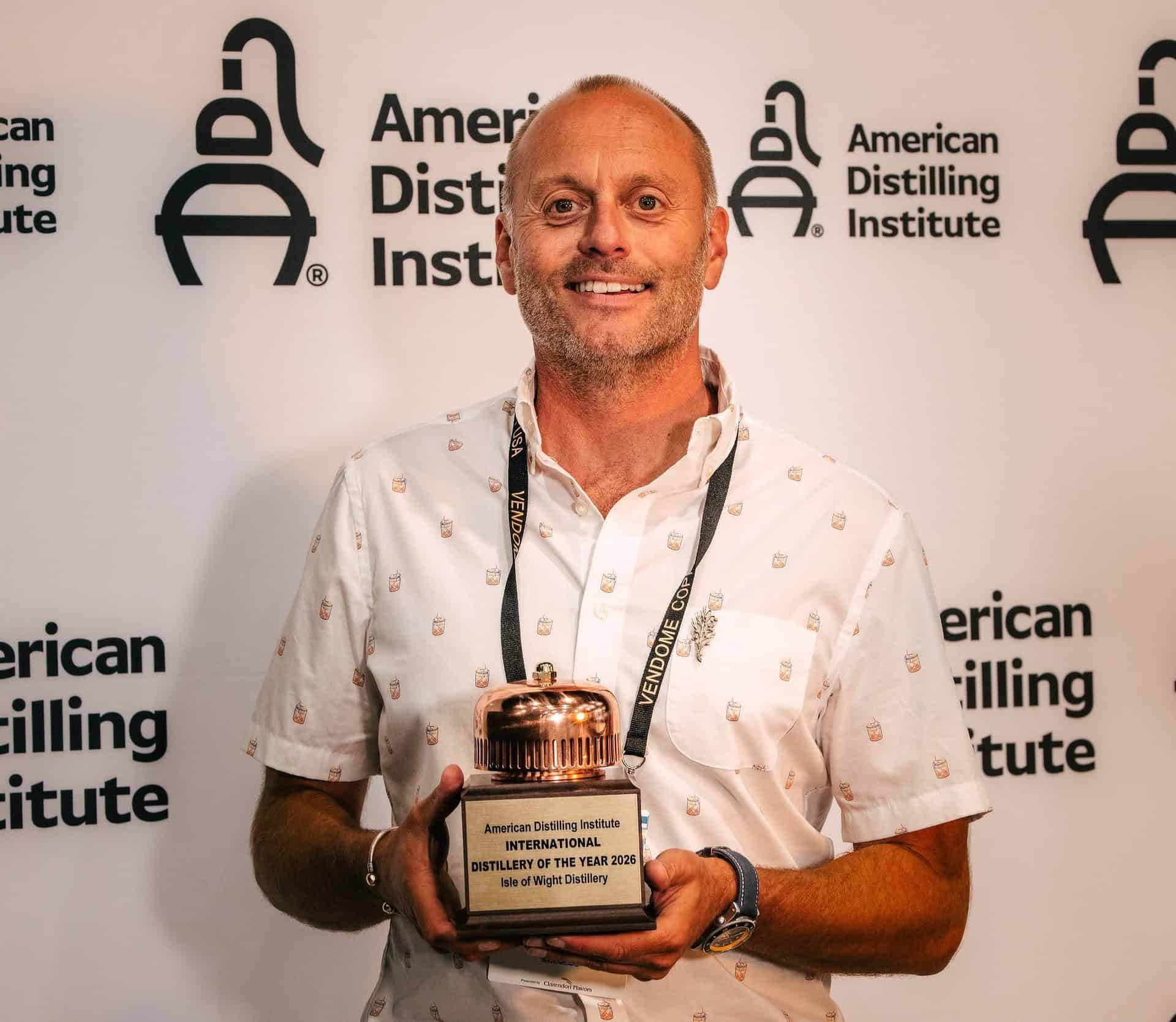 Xavier Baker at the American Distilling Institute Awards