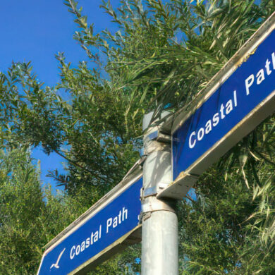 coastal path signage