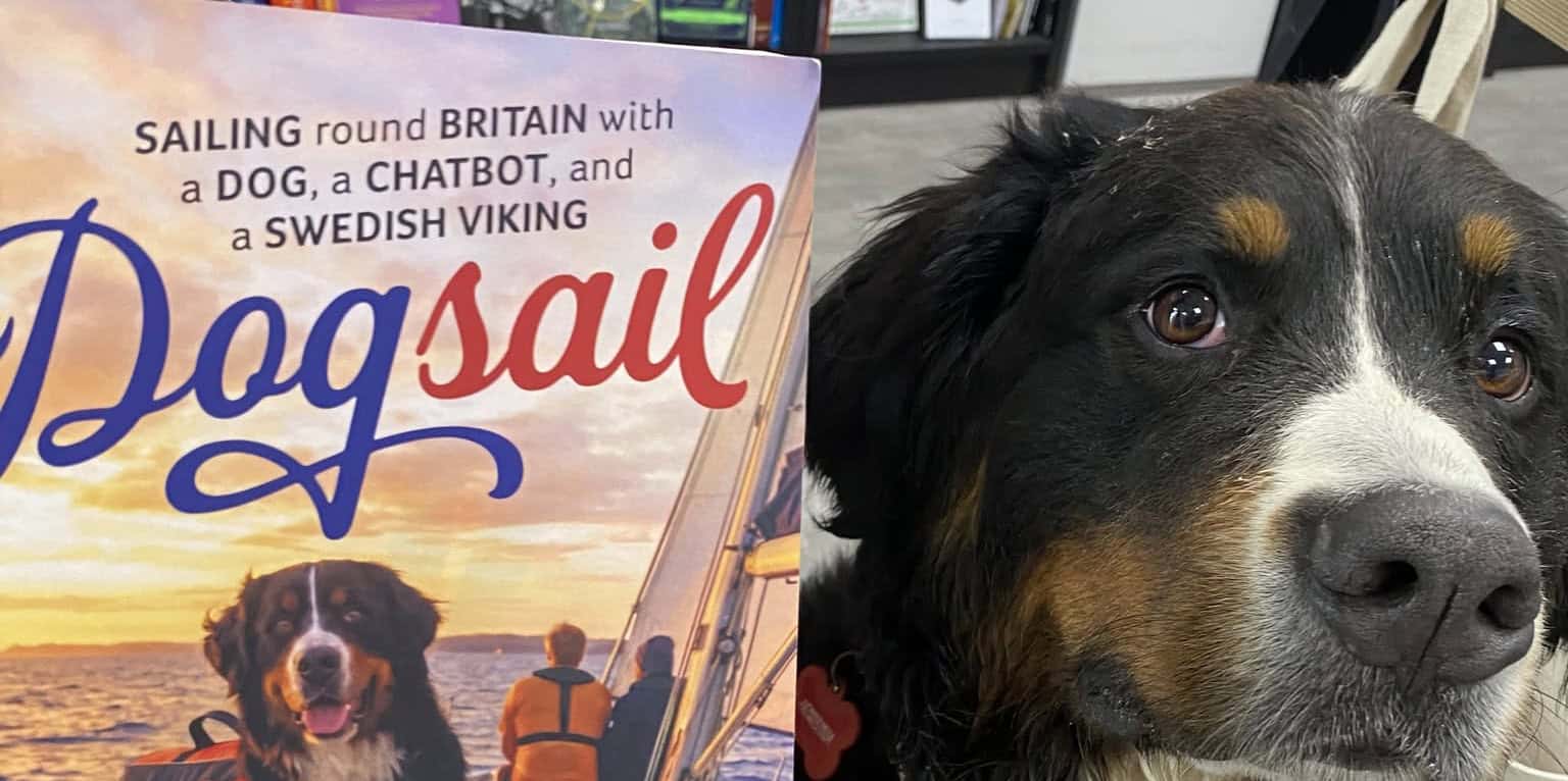 dogsail book and svea the dog