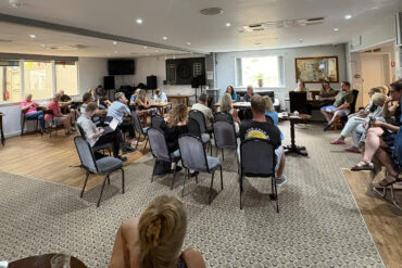 members of the public attending wroxall meeting