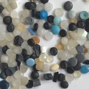 nurdles - small plastic pellets