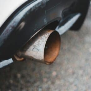 rusty car exhaust