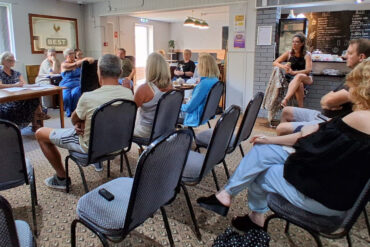 People at the stenbury hall meeting