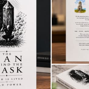 Photos of the book front and back