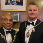 Ian Dore with the Lord Mayor of Portsmouth