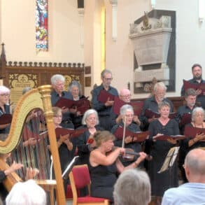 Ryde Chorus performing in a church