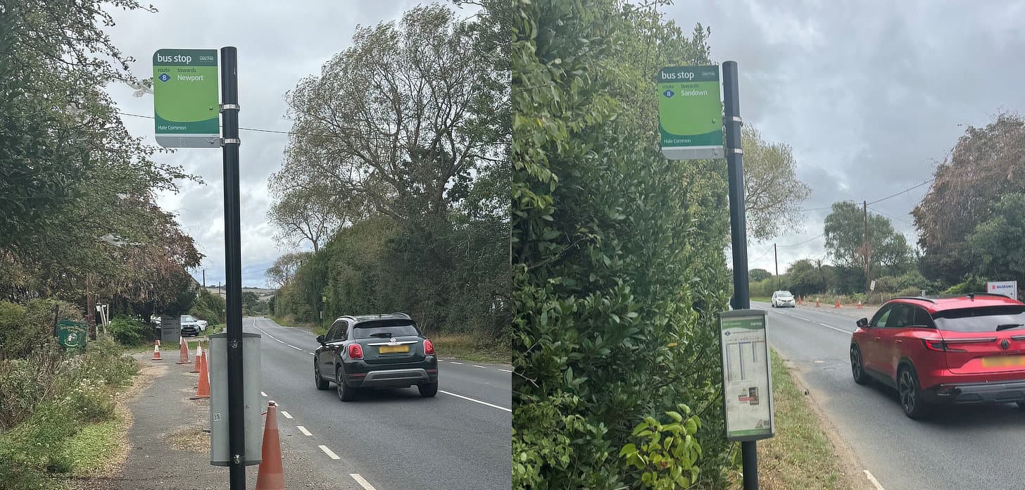 Hale common bus stops
